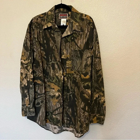 Mossy Oak Camo Classics Camouflage Long Sleeve Button Down Shirt Size XL - Picture 5 of 9
